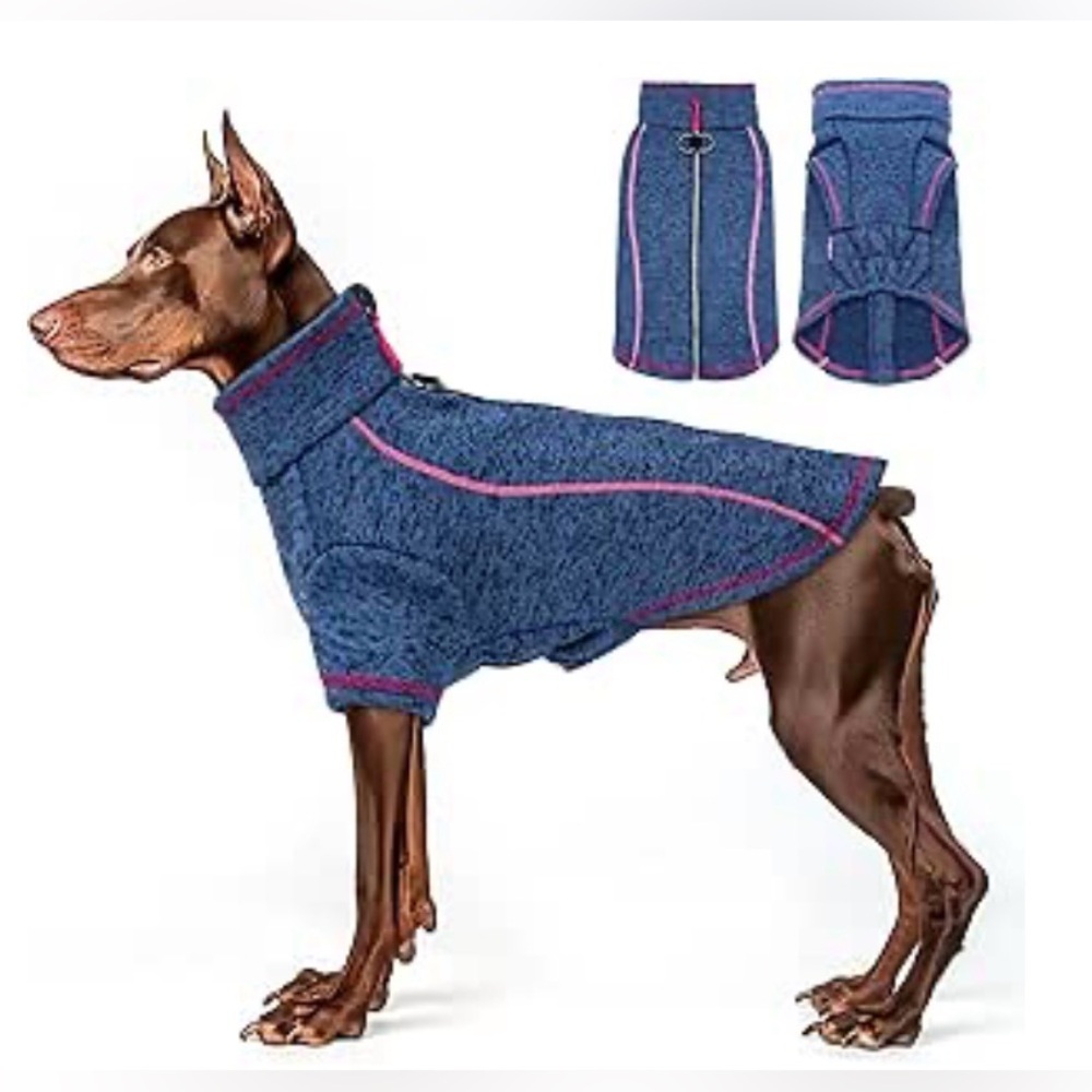 NWT Cyeollo Blue Dog Jacket with Reflective Trim